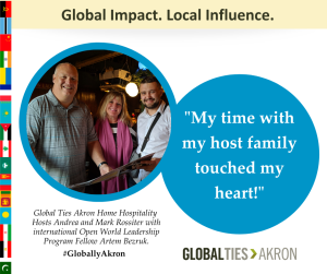 testimonial, Andrea Rossiter, Mark Mossiter, Artem Bezuk, Global Ties Akron