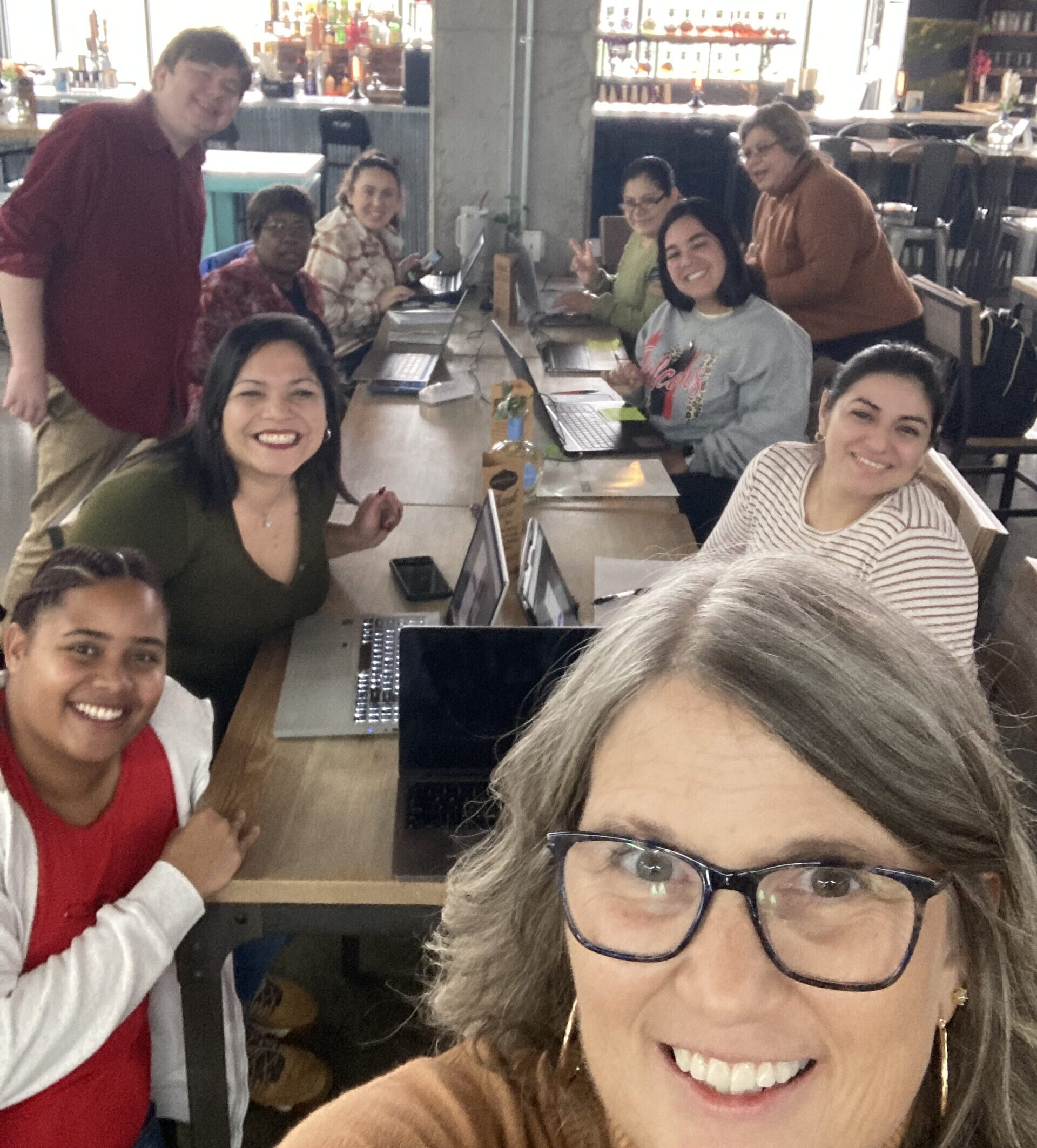 Artists and entrepreneurs collaborating in global exchange program focused on creative economy development.