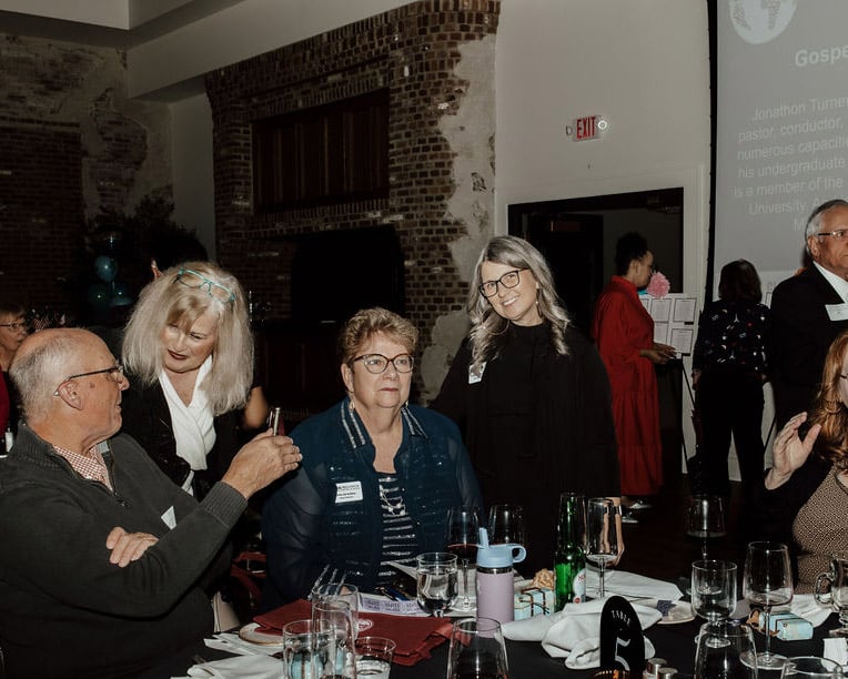 Community leaders gathering at networking event for Akron’s business professionals.